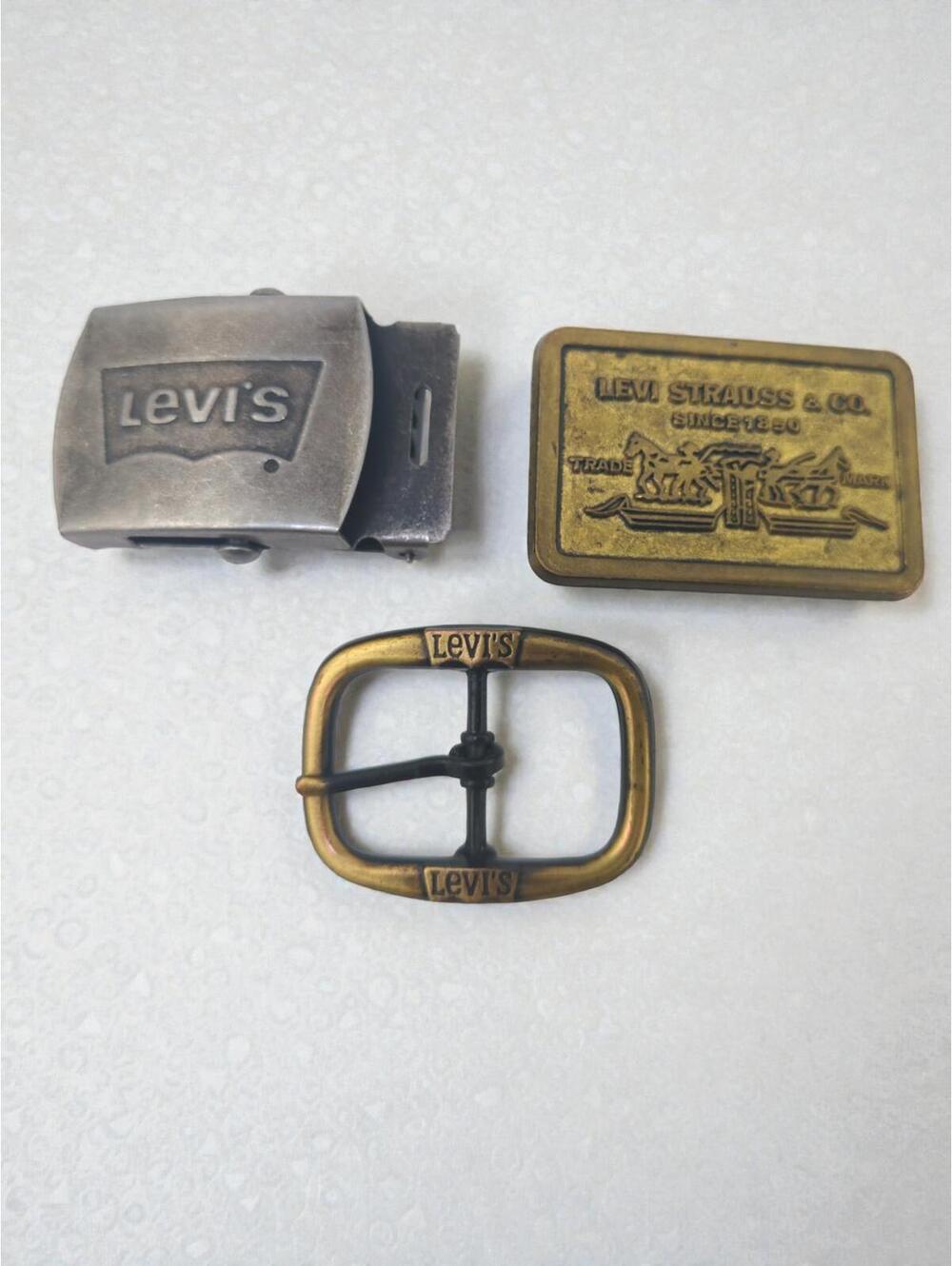 Vintage Levi's Belt Buckles Lot of 3 USA Canada Made